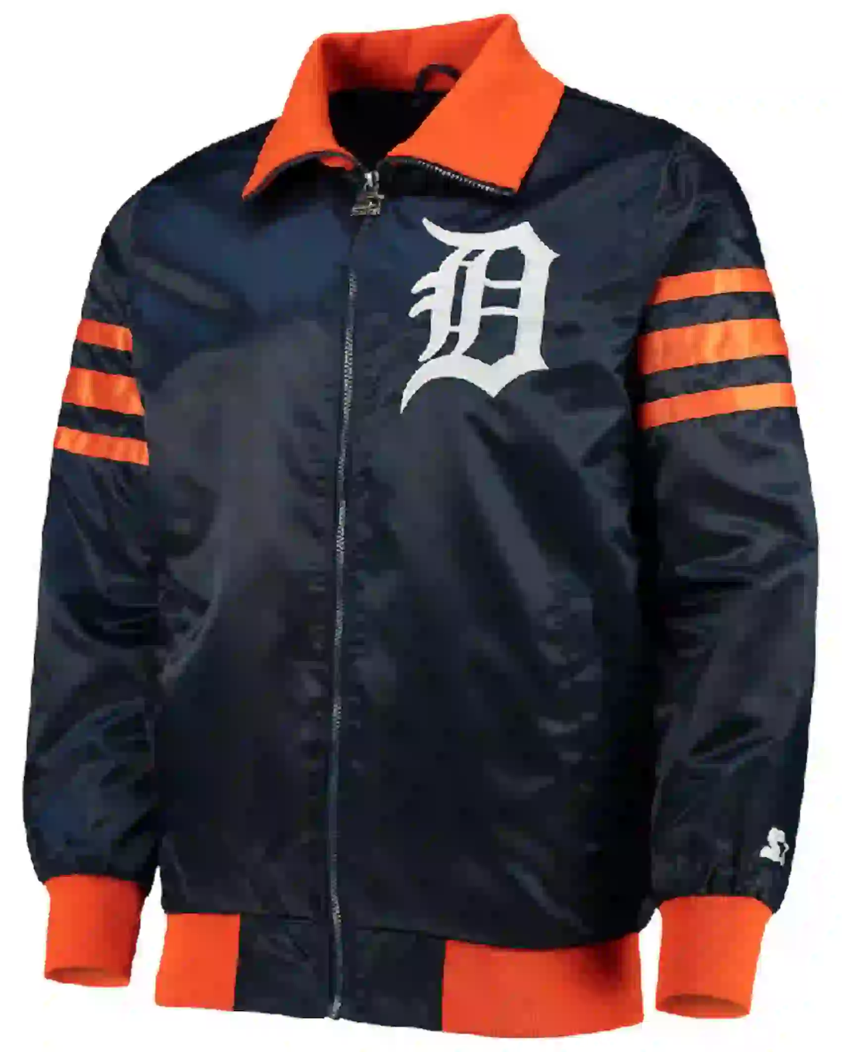 Detroit Tigers The Captain II Full-Zip Navy Blue Varsity Jackets