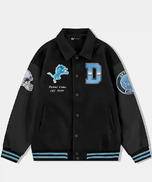Detroit lions Wool Varsity Jacket