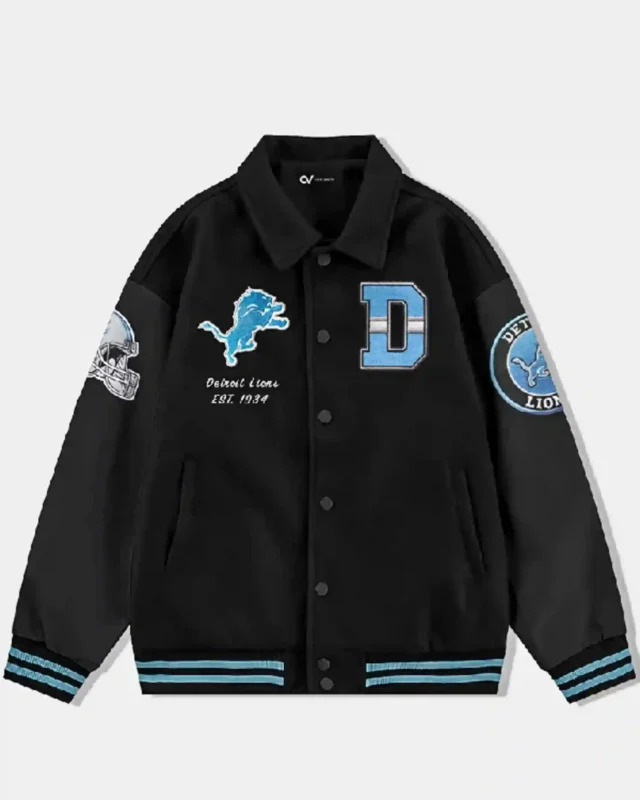 Detroit lions Wool Varsity Jacket