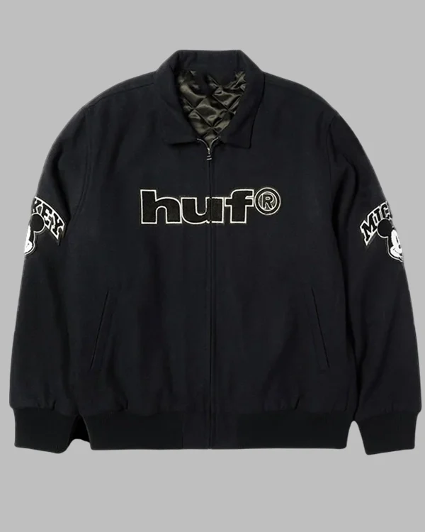 Disney x HUF Mickey Worldwide Tour Varsity Jacket