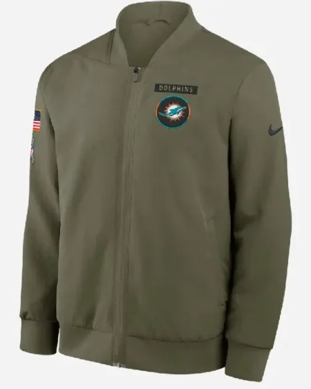 Dolphins 2025 Salute to Service Bomber Jacket
