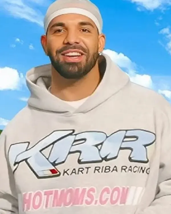 Drake KRR Kart Riba Racing Gray Pullover Hoodie For Sale