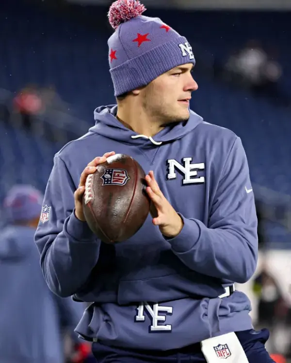 Drake Maye Patriots Rivalries Sideline Hoodie