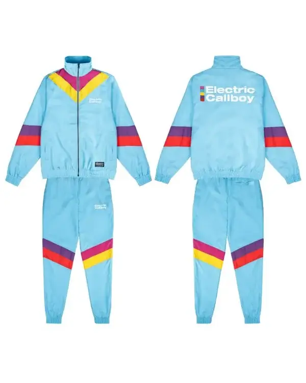 Electric Callboy Retro Jogger Blue Tracksuit
