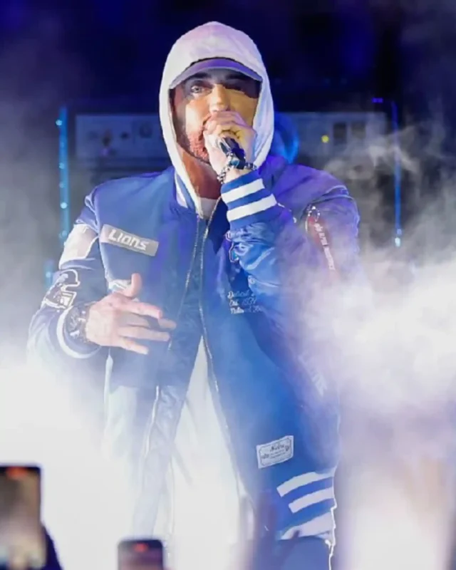 Eminem Lions Thanksgiving 2025 Halftime Show Jacket