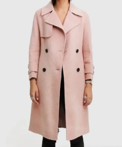 Emma Roberts About Fate Pink Coat