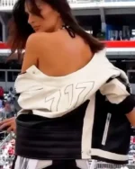 F1 Monaco Grand Prix 2024 Emily Ratajkowski Racing Leather Jacket
