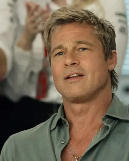 F1 Movie Brad Pitt Green Shirt