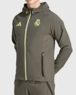 FCM X Adidas Real Madrid Grey Travel Jacket