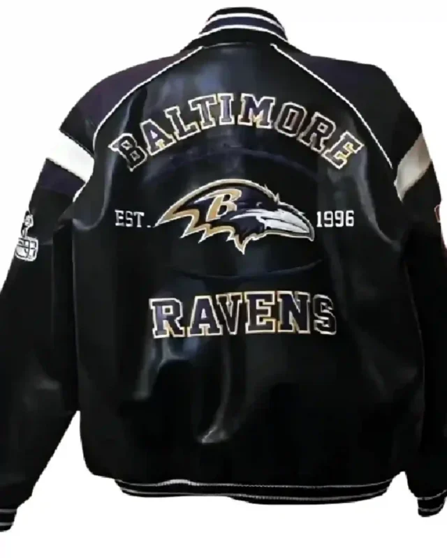 Football Team Bartolemo Baltimore Ravens Leather Jacket
