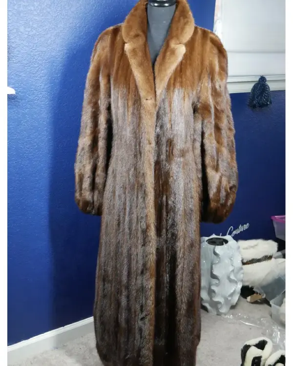 Full Length Mink Fur Coat_
