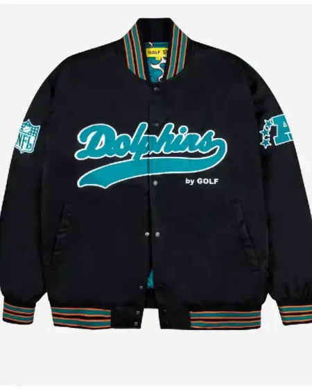 Golf Wang Dolphins Satin Bomber Jacket