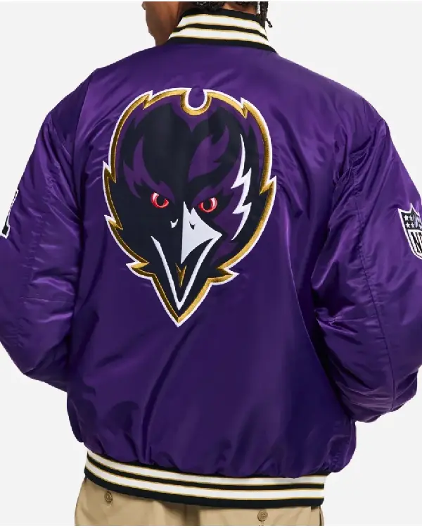 Golf Wang Ravens Satin Bomber Jacket