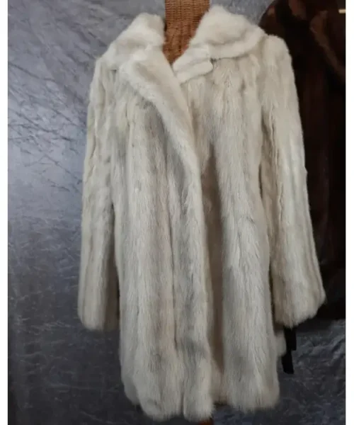 Grey Mink Fur Coat_