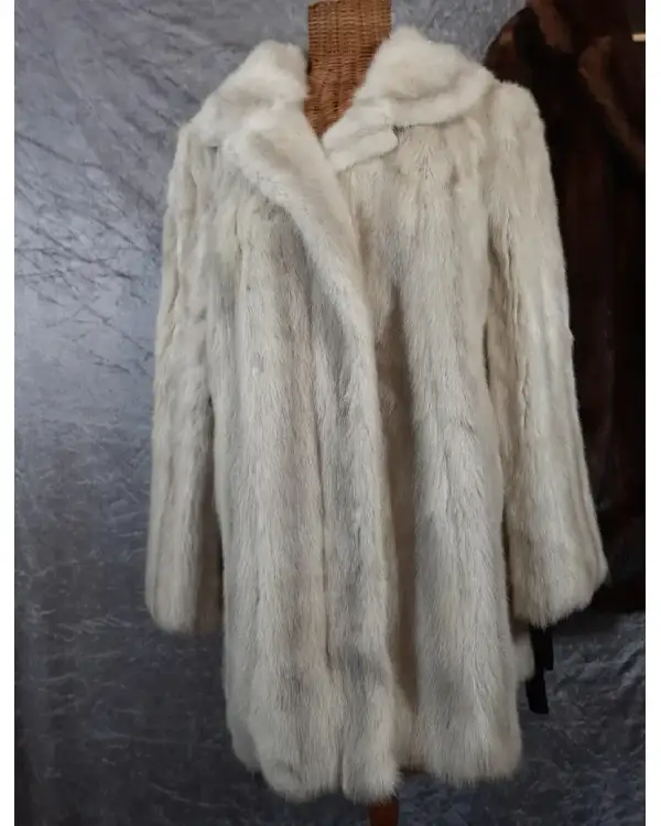 Grey Mink Fur Coat_