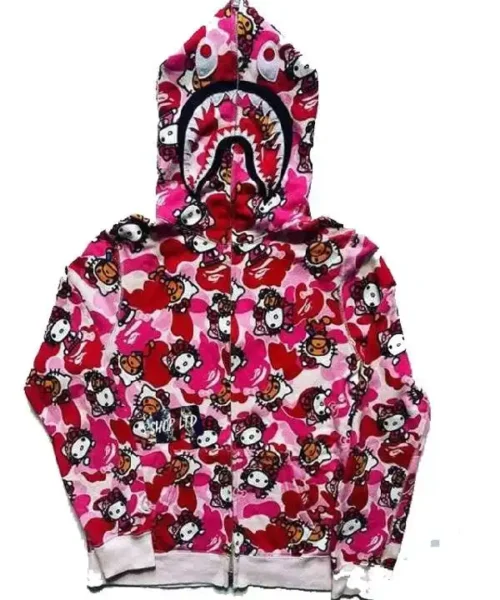 Hello Kitty Bape Pink Hoodie