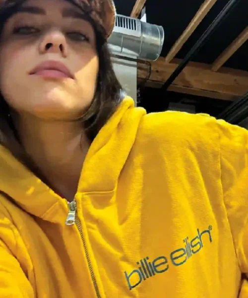Hit Me Hard And Soft Billie Eilish Yellow Hoodie