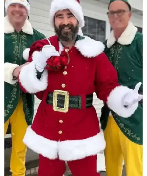 Jason Kelce Santa Claus Coat