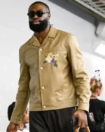 Jaylen Brown NBA Finals Game 3 Flower Logo Jacket