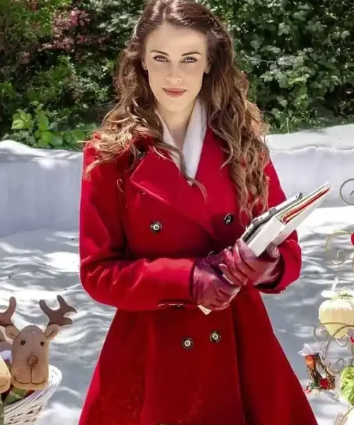 Jessica Lowndes Christmas at Pemberley Manor Coat