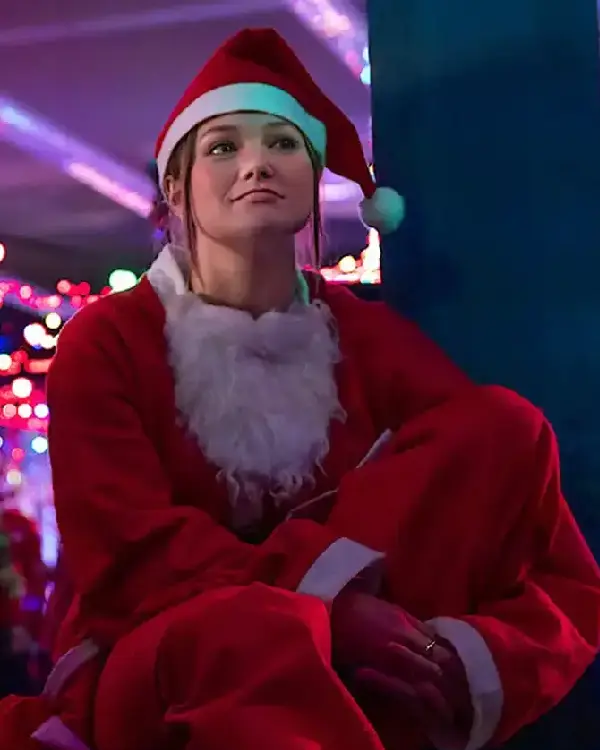 Jingle Bell Heist Olivia Holt Santa Coat