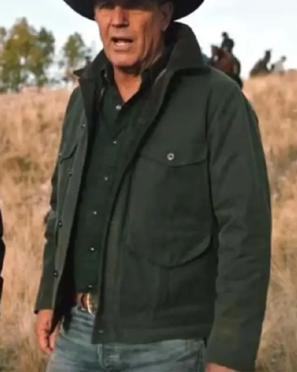 John Dutton Yellowstone Green Cotton Jacket