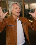Jon Bon Jovi Today Brown Leather Jacket