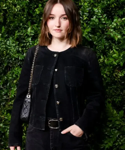 Kaitlyn Dever Black Denim Jacket