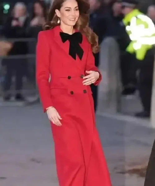 Kate Middleton Red Wool Coat