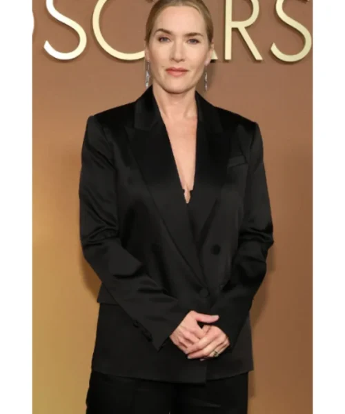 Kate Winslet’s Black Satin Blazer