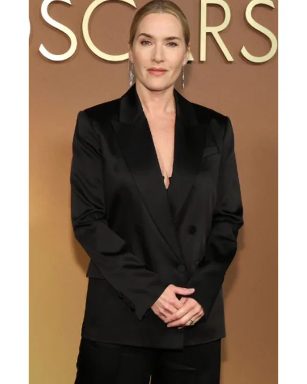 Kate Winslet’s Black Satin Blazer