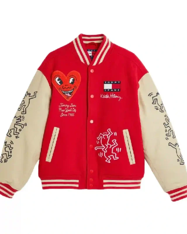 Keith Haring Red Wool Jacket