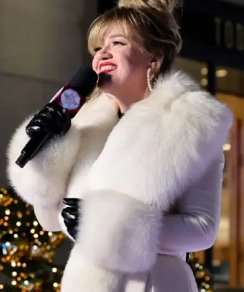 Kelly Clarkson Rockefeller Center Christmas Tree Coat