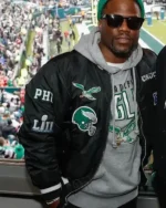 Kevin Hart Philadelphia Eagles Black Jacket