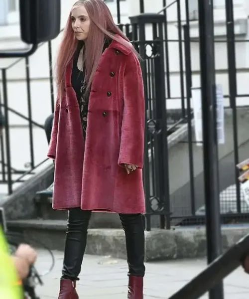 Killing Eve Villanelle Pink Velvet Coat