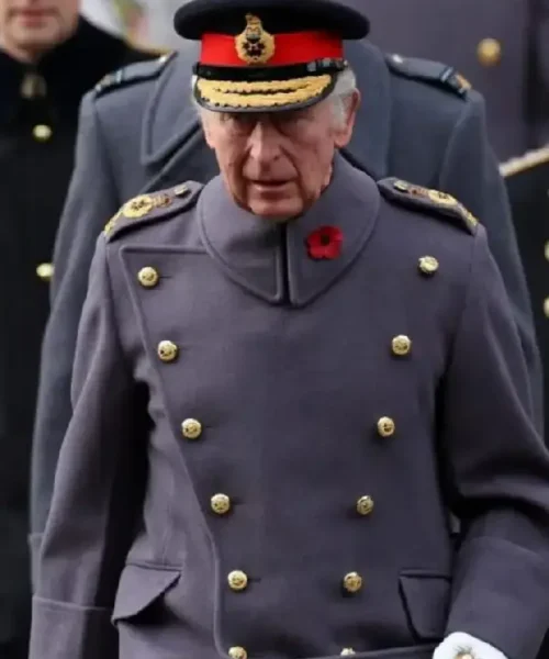 King Charles III 2025 National Service Of Remembrance Trench Coat