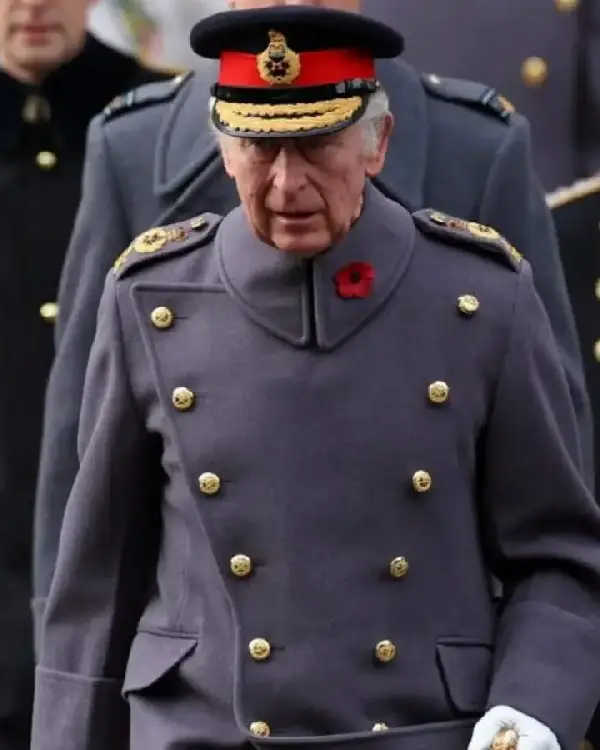 King Charles III 2025 National Service Of Remembrance Trench Coat