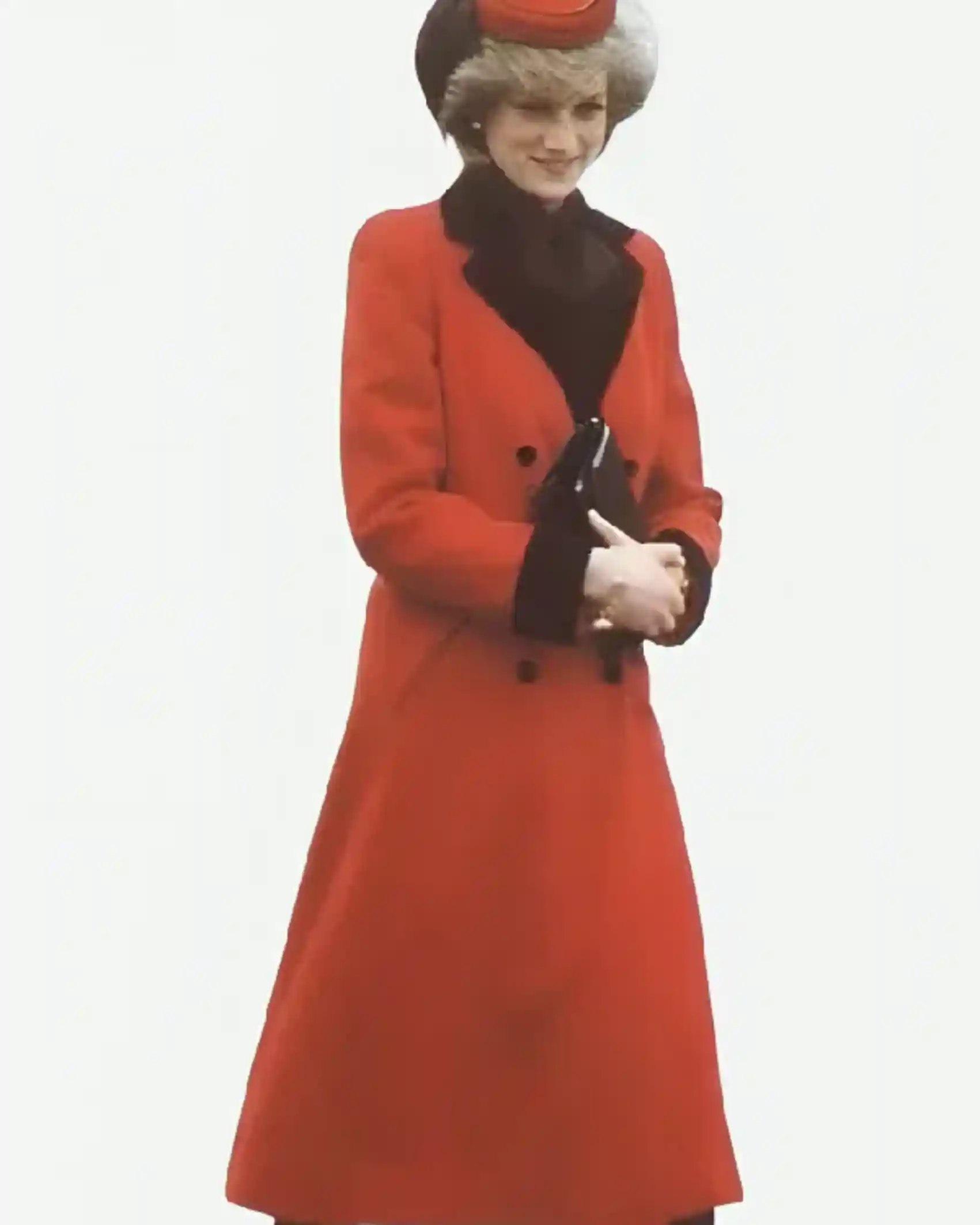 Kristen Stewart Spencer 2021 Diana Princess Double Breasted Red Long Trench Coat