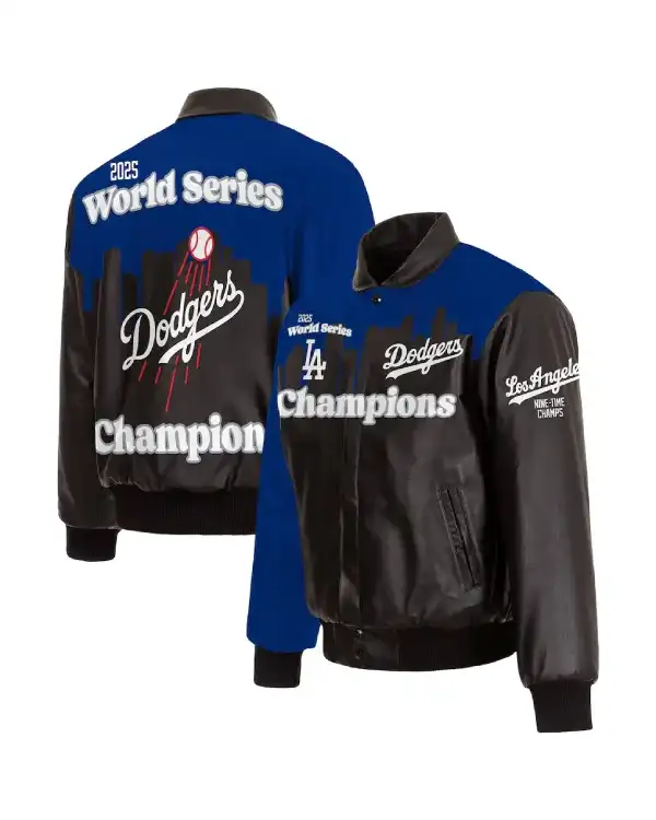 Los Angeles Dodgers 2025 World Series Champions Leather Jacket