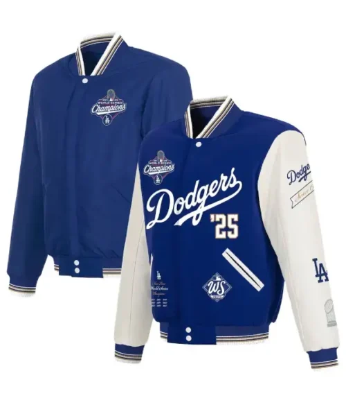 Los Angeles Dodgers 2025 World Series Champions Reversible Varsity Jacket