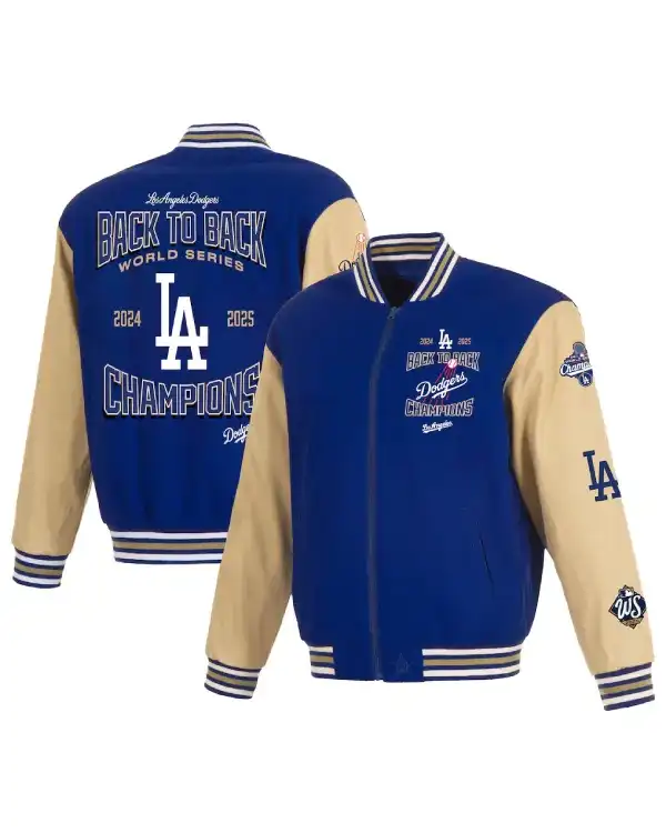 Los Angeles Dodgers Back-To-Back World Series Champions Twill Jacket