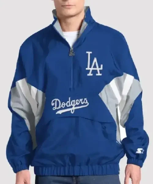 Los Angeles Dodgers Cooperstown Chief Half-Zip Jacket