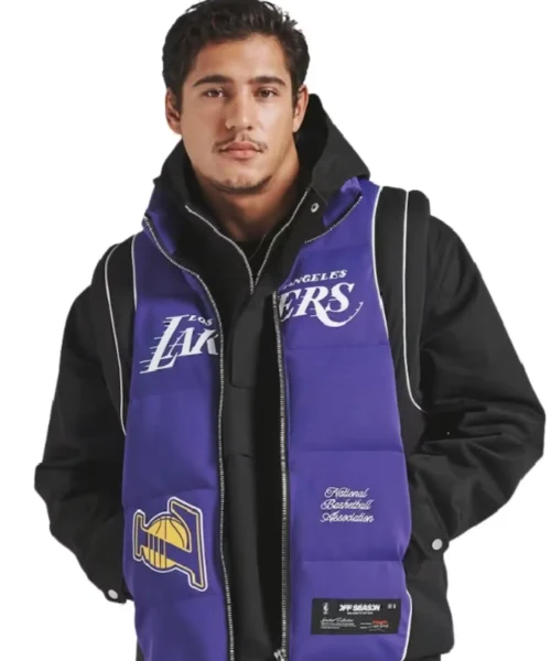 Los Angeles Lakers Purple Team Puffer Vest