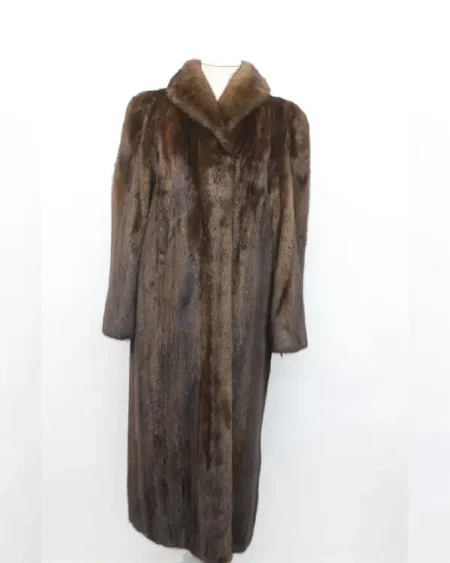 Mahogany Mink Fur Coat_