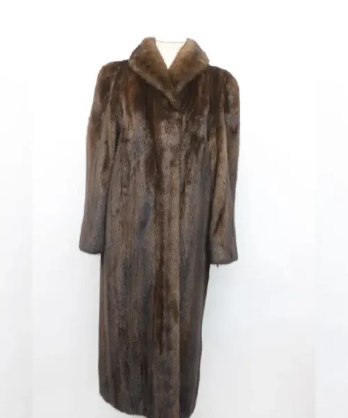Mahogany Mink Fur Coat_