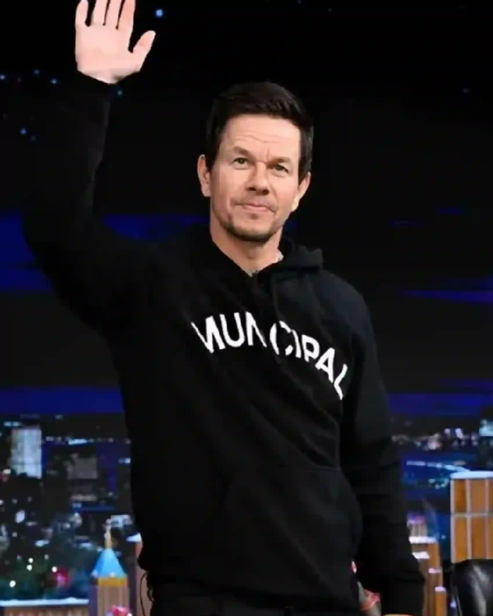 Mark Wahlberg Tonight Show Black Hoodie