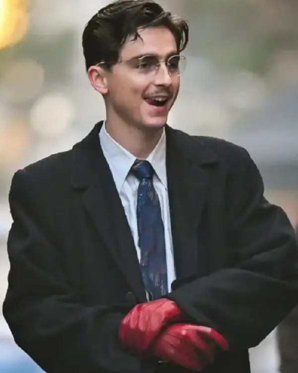 Marty Supreme Timothée Chalamet Black Long Coat