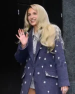 Meghan Trainor LIVE With Kelly and Mark TV Show Crystal-Embellished Coat