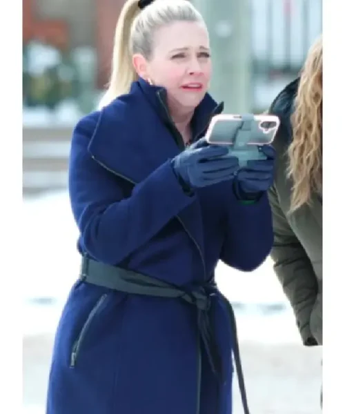 Melissa Joan A Merry Little Ex-Mas 2025 Hart Blue Belted Coat