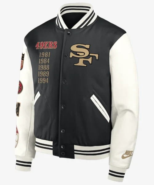 Men's San Francisco 49ers Nike NFL Full-Snap Varsity Jacket